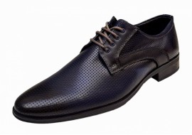 Pantofi barbati, eleganti, piele naturala, bleumarin - GKR12BL